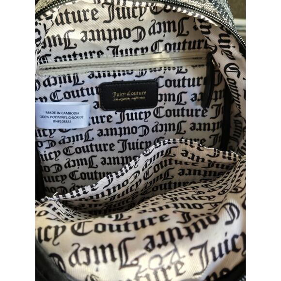 Juicy Couture Gothic Status Black Love Lock Backpack - Picture 3 of 6